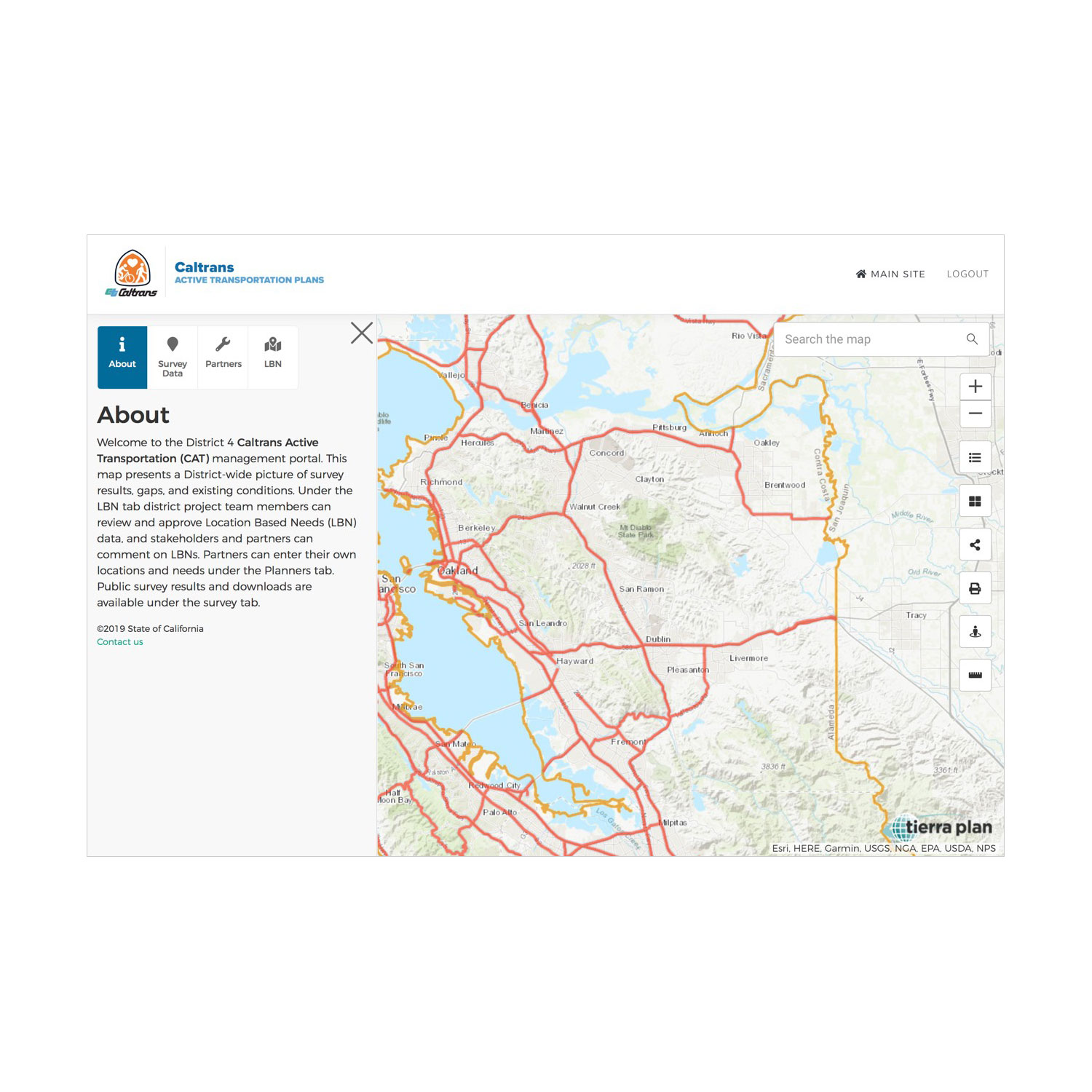 Caltrans Public Engagement Web Tools by Tierra Plan