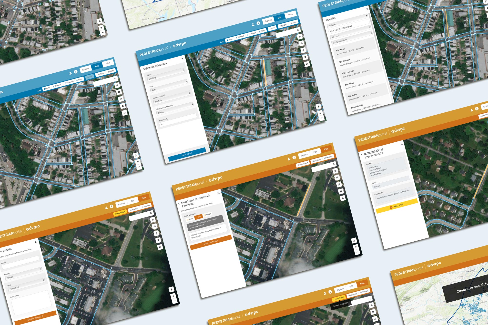 Pedestrian Planning Portal by Tierra Plan